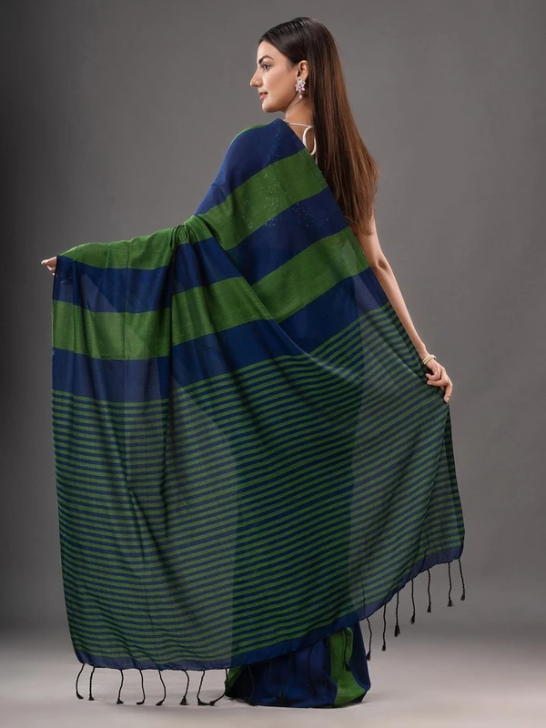 Handloom Multicolored Strips Saree