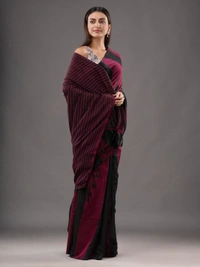 Handloom Multicolored Strips Saree