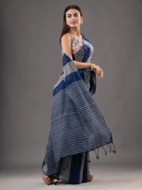 Handloom Multicolored Strips Saree