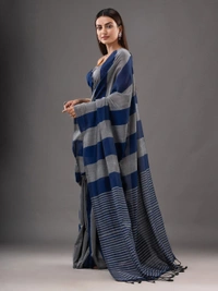 Handloom Multicolored Strips Saree