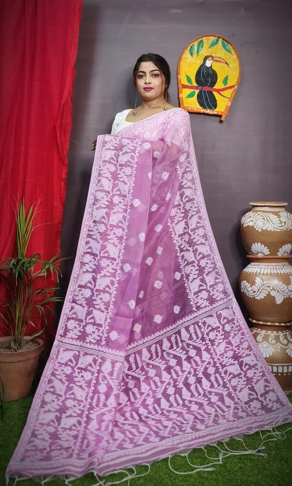 Handloom Traditional Woven Soft Jamdani - Prelude