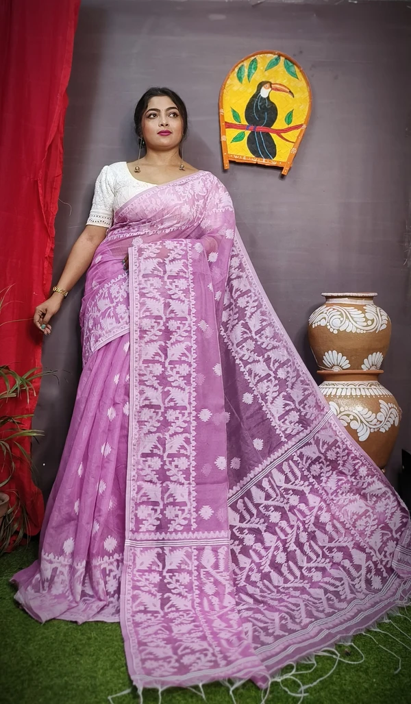 Handloom Traditional Woven Soft Jamdani - Prelude