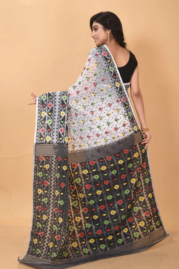 Handloom Traditional Woven Soft Jamdani - White, Soft