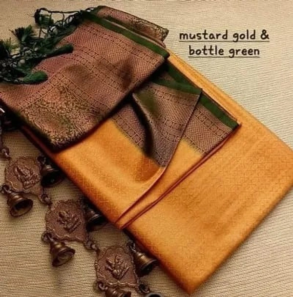 Kanjeevaram Art Silk Woven Design Sarees - Spicy Mix, Art Silk