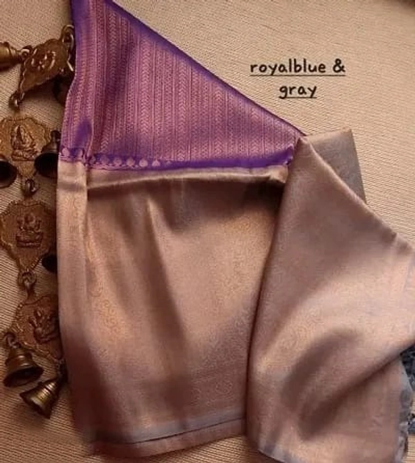 Kanjeevaram Art Silk Woven Design Sarees - Magenta / Fuchsia, Art Silk