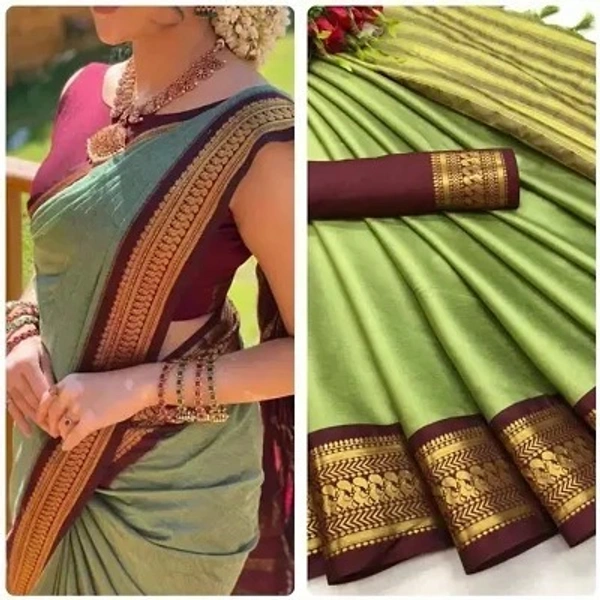 Cotton Silk Jacquard Border Sarees