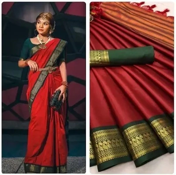Cotton Silk Jacquard Border Sarees