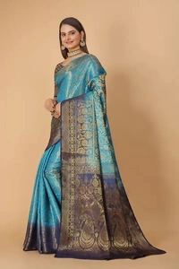 Kanjeevaram Art Silk Woven Design Sarees - Pelorous