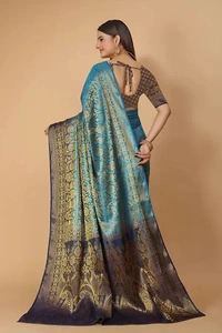 Kanjeevaram Art Silk Woven Design Sarees - Pelorous