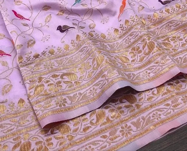 Kanjeevaram Art Silk Woven Design Sarees - Electric Violet