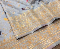 Kanjeevaram Art Silk Woven Design Sarees - Gray