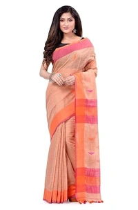 Traditional Bengali Handloom Barfi Saree - Charm