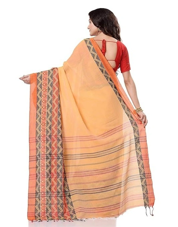 Handloom Begampuri Work Cotton Saree - Tulip Tree