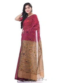 Handloom Tribal Warli Printed Saree