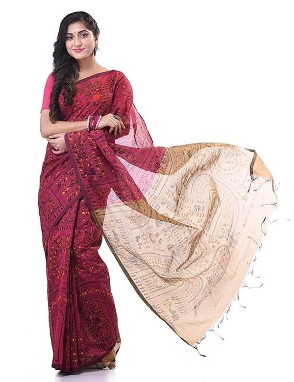 Handloom Tribal Warli Printed Saree