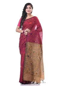 Handloom Tribal Warli Printed Saree