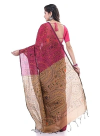 Handloom Tribal Warli Printed Saree