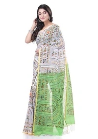 Handloom Tribal Warli Printed Saree