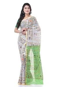 Handloom Tribal Warli Printed Saree