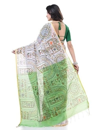 Handloom Tribal Warli Printed Saree