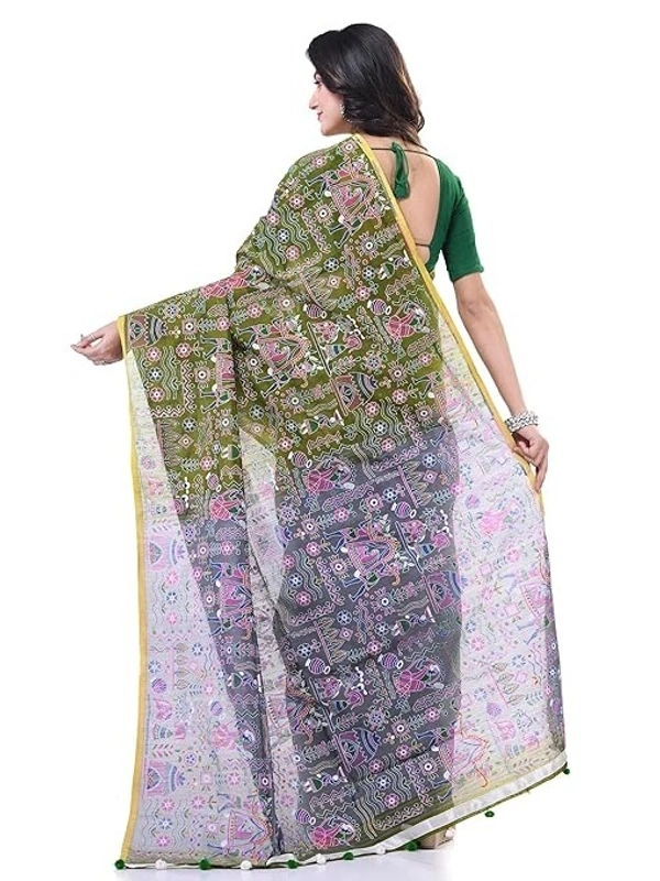 Handloom Tribal Warli Printed Saree