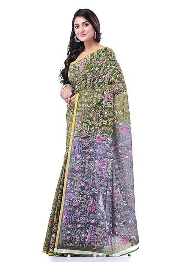 Handloom Tribal Warli Printed Saree