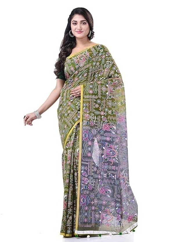 Handloom Tribal Warli Printed Saree