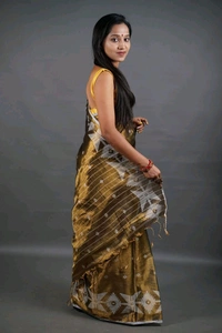 Woven Boder & Buta Work Tissue Cotton Saree