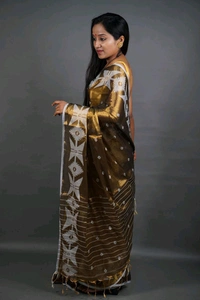 Woven Boder & Buta Work Tissue Cotton Saree