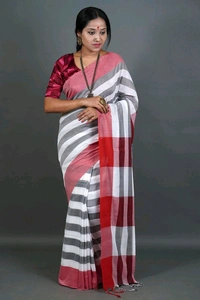 Handloom Cotton Strip Saree