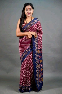 Slab Khadi Sambalpuri Print Saree