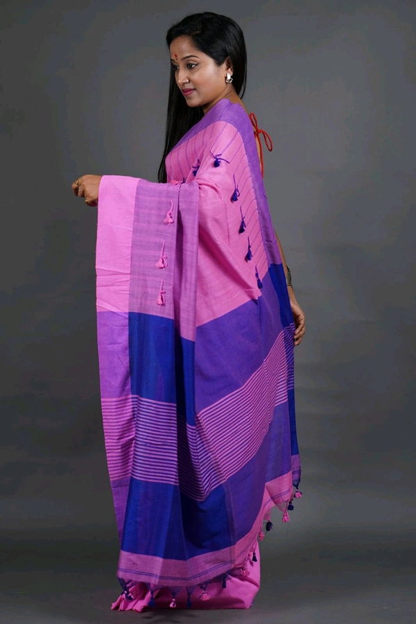 Handloom Woven Boutique Saree - Magenta