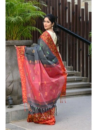 Handloom Cotton Silk Jamdani Work Saree 