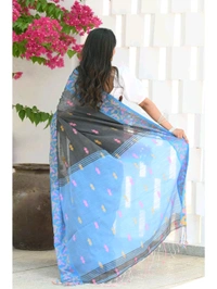 Handloom Cotton Silk Jamdani Work Saree 
