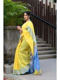 Handloom Cotton Silk Jamdani Work Saree 