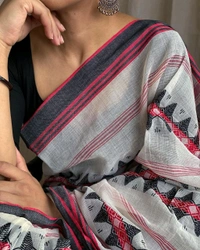 Dhanekhali Pattern Handloom Cotton Saree 