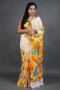 Handloom Printed Cotton Saree 