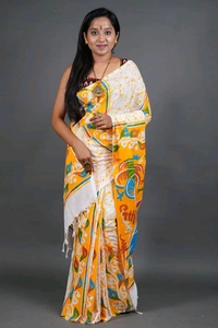 Handloom Printed Cotton Saree 