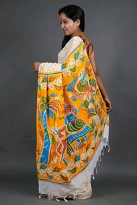 Handloom Printed Cotton Saree 