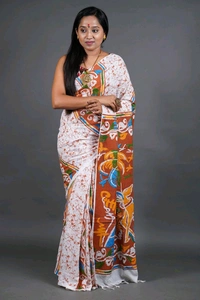 Handloom Printed Cotton Saree 