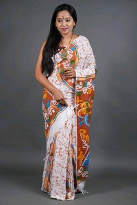 Handloom Printed Cotton Saree 