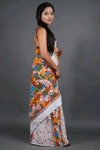 Handloom Printed Cotton Saree 