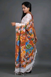 Handloom Printed Cotton Saree 