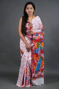 Handloom Printed Cotton Saree 