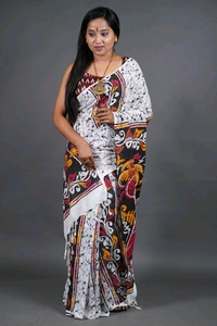Handloom Printed Cotton Saree 