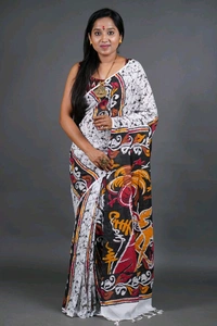 Handloom Printed Cotton Saree 