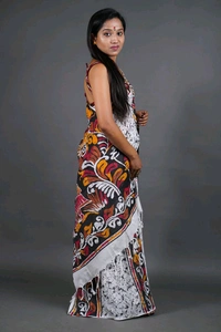 Handloom Printed Cotton Saree 