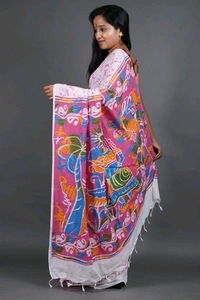 Handloom Printed Cotton Saree 