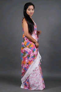 Handloom Printed Cotton Saree 