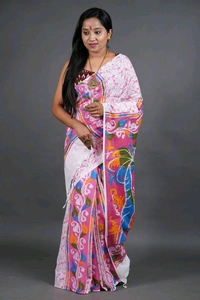 Handloom Printed Cotton Saree 
